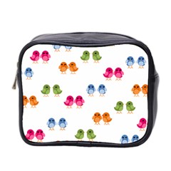 Pattern Birds Cute Mini Toiletries Bag (two Sides) by Mariart