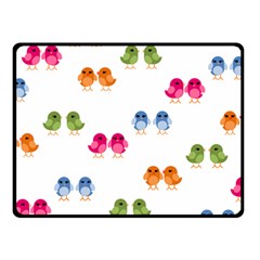 Pattern Birds Cute Fleece Blanket (small) by Mariart