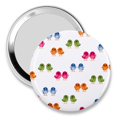 Pattern Birds Cute 3  Handbag Mirrors by Mariart