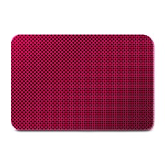 Red Black Pattern Background Plate Mats by Mariart