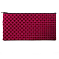 Red Black Pattern Background Pencil Cases by Mariart