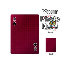 Red Black Pattern Background Playing Cards 54 (mini) by Mariart