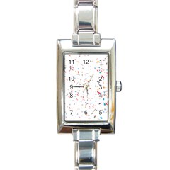 Ribbon Polka Rectangle Italian Charm Watch by Mariart