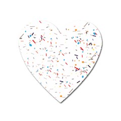 Ribbon Polka Heart Magnet