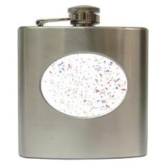 Ribbon Polka Hip Flask (6 Oz) by Mariart