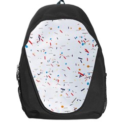 Ribbon Polka Backpack Bag by Mariart