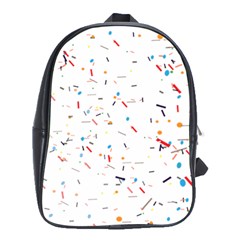 Ribbon Polka School Bag (xl) by Mariart