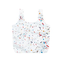 Ribbon Polka Full Print Recycle Bag (s) by Mariart