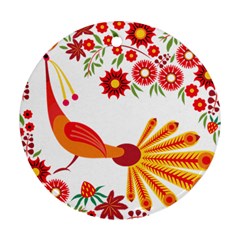 Peacock Pattern Ornament (round)