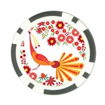 Peacock Pattern Poker Chip Card Guard Front