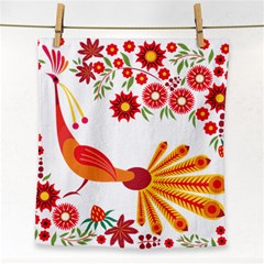 Peacock Pattern Face Towel by Mariart