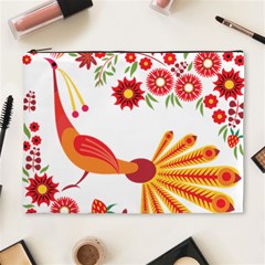 Peacock Pattern Cosmetic Bag (xl) by Mariart