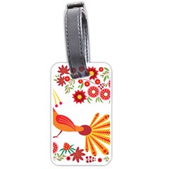 Peacock Pattern Luggage Tags (one Side)  by Mariart