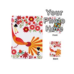 Peacock Pattern Playing Cards 54 (mini) by Mariart