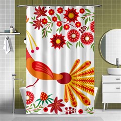 Peacock Pattern Shower Curtain 48  X 72  (small)  by Mariart