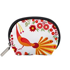 Peacock Pattern Accessory Pouch (small) by Mariart