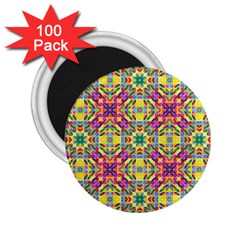 Triangle Mosaic Pattern Repeating 2 25  Magnets (100 Pack)  by Mariart