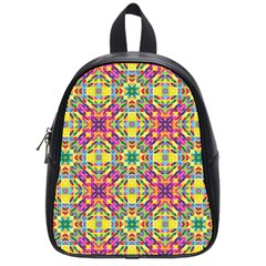 Triangle Mosaic Pattern Repeating School Bag (small) by Mariart