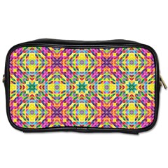 Triangle Mosaic Pattern Repeating Toiletries Bag (two Sides) by Mariart