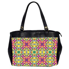 Triangle Mosaic Pattern Repeating Oversize Office Handbag (2 Sides) by Mariart