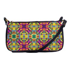 Triangle Mosaic Pattern Repeating Shoulder Clutch Bag by Mariart