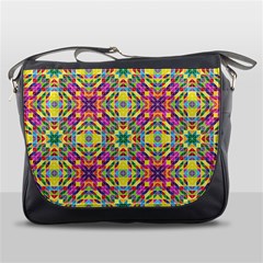 Triangle Mosaic Pattern Repeating Messenger Bag by Mariart