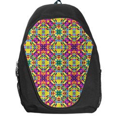 Triangle Mosaic Pattern Repeating Backpack Bag by Mariart