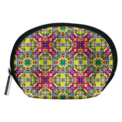 Triangle Mosaic Pattern Repeating Accessory Pouch (medium) by Mariart