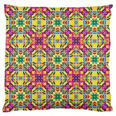 Triangle Mosaic Pattern Repeating Standard Flano Cushion Case (two Sides) by Mariart