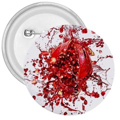 Red Pomegranate Fried Fruit Juice 3  Buttons by Mariart