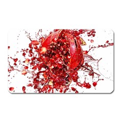 Red Pomegranate Fried Fruit Juice Magnet (rectangular) by Mariart