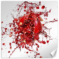 Red Pomegranate Fried Fruit Juice Canvas 12  X 12  by Mariart