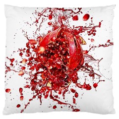 Red Pomegranate Fried Fruit Juice Large Flano Cushion Case (one Side) by Mariart