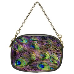 Peacock Feathers Chain Purse (one Side) by WensdaiAmbrose