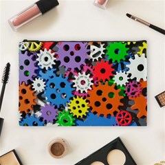 The Gears Are Turning Cosmetic Bag (large) by WensdaiAmbrose