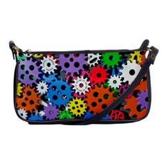 The Gears Are Turning Shoulder Clutch Bag by WensdaiAmbrose