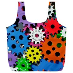 The Gears Are Turning Full Print Recycle Bag (xl) by WensdaiAmbrose