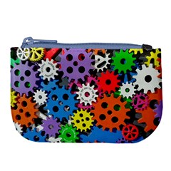 The Gears Are Turning Large Coin Purse by WensdaiAmbrose