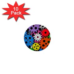 The Gears Are Turning 1  Mini Buttons (10 Pack)  by WensdaiAmbrose