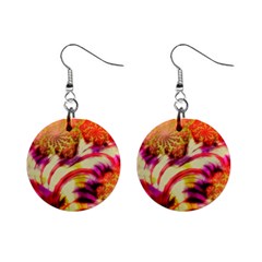 Fractal Mandelbrot Art Wallpaper Mini Button Earrings by Pakrebo