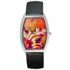 Fractal Mandelbrot Art Wallpaper Barrel Style Metal Watch by Pakrebo