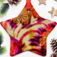 Fractal Mandelbrot Art Wallpaper Star Ornament (two Sides)