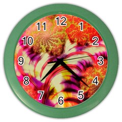 Fractal Mandelbrot Art Wallpaper Color Wall Clock by Pakrebo