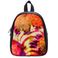 Fractal Mandelbrot Art Wallpaper School Bag (small) by Pakrebo