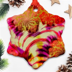 Fractal Mandelbrot Art Wallpaper Ornament (snowflake) by Pakrebo