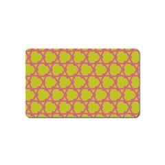 Pattern Background Structure Pink Magnet (name Card) by Pakrebo