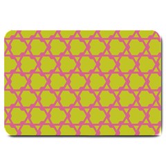 Pattern Background Structure Pink Large Doormat  by Pakrebo