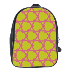 Pattern Background Structure Pink School Bag (xl) by Pakrebo