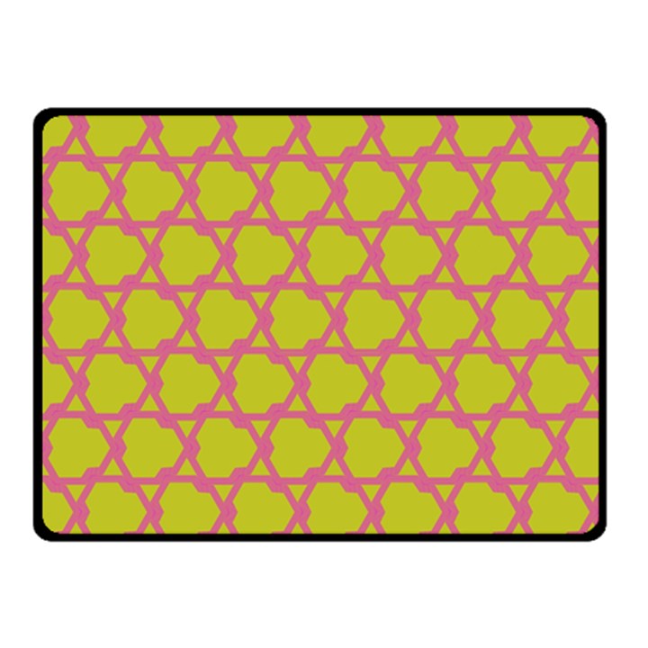 Pattern Background Structure Pink Double Sided Fleece Blanket (Small) 