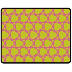 Pattern Background Structure Pink Double Sided Fleece Blanket (medium)  by Pakrebo